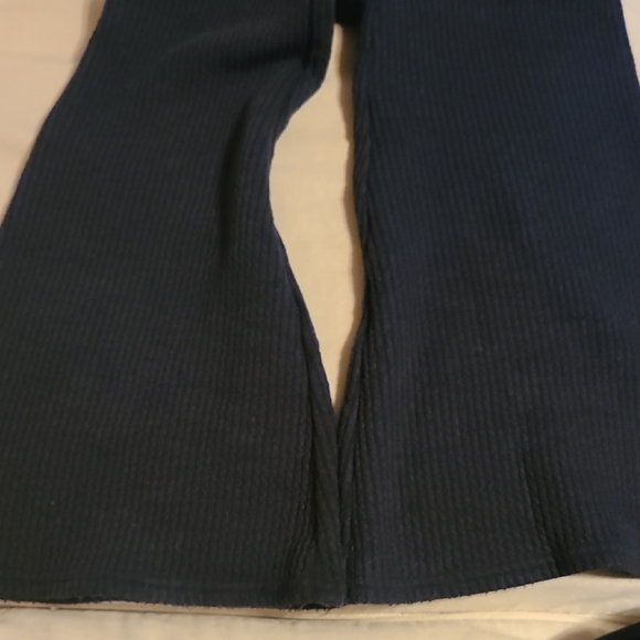 Navy Blue Ribbed Pants - Picture 4 of 4
